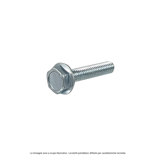 Vis Ã  tÃªte hexagonale galvanisÃ©e RMS avec collerette M5X20 