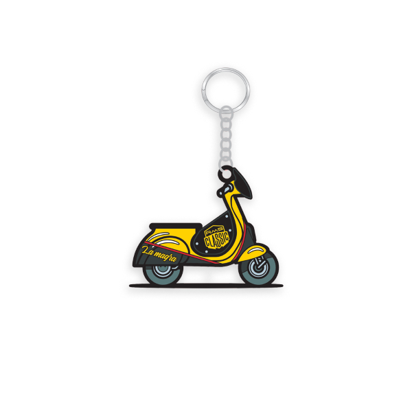 PORTE-CLÃ‰S EN CAOUTCHOUC VESPA LA MAGRA 