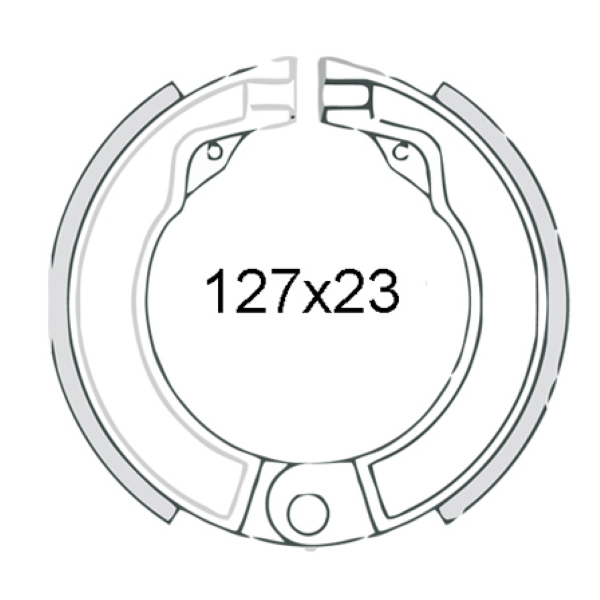 MÃ¢choires de frein arriÃ¨re RMS Classic Piaggio Vespa 125-150cc 1951/1962 078170 