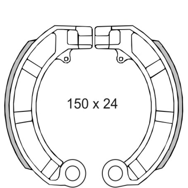 MÃ¢choires de frein RMS Classic Piaggio Vespa Px 125-150cc 414450 