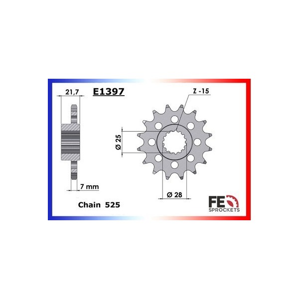 Kit chaîne Acier - SMV Dorsoduro Factory Abs - 750 - APRILIA  2010-2012  