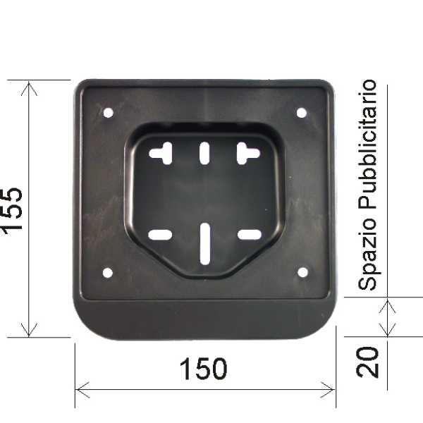 Support de plaque europÃ©en RMS Classic 