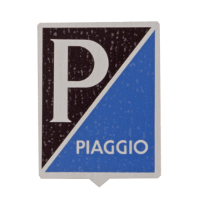 Emblème rectangulaire RMS Classic pour bouclier avant Piaggio 080349