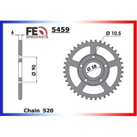 Kit chaîne Acier - SP01, SP02 - 125 - GILERA 1988-1992