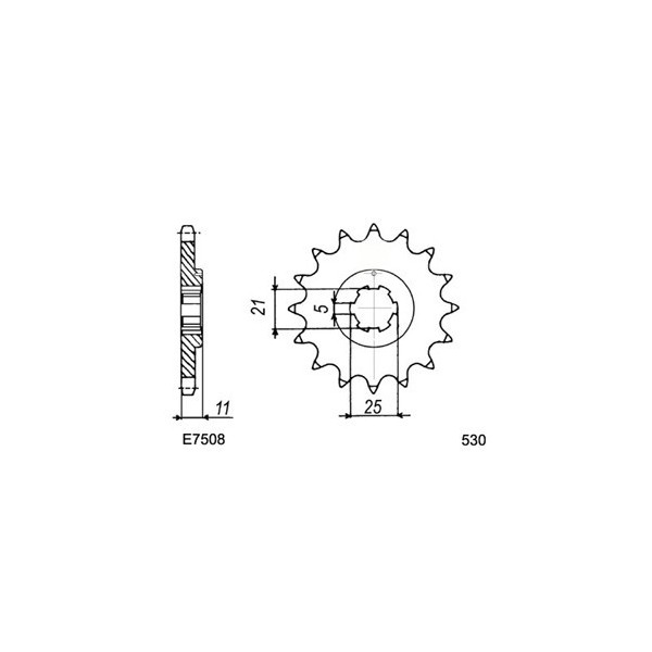 Kit chaîne Acier - KH H1 - 500 - KAWASAKI  1974-1974  