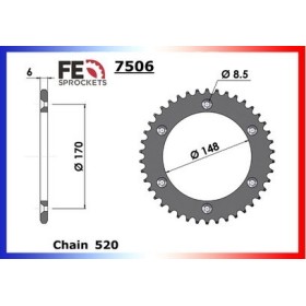 Kit chaîne Acier - DR R - 650 - SUZUKI 1990-1990