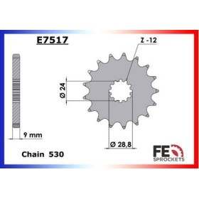 Kit chaîne Acier - ZZR G - 1100 - KAWASAKI 2000-2001