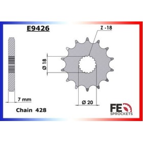 Kit chaîne Acier - TW SM - 125 - KSR 2017-2018