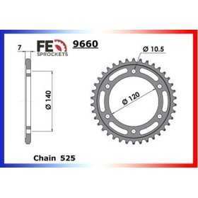 Kit chaîne Acier - ZX6R Ninja - 600 - KAWASAKI 1996-1997 