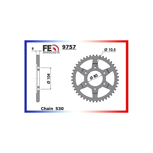 Kit chaîne Acier - ZRX C - 1200 - KAWASAKI  2004-2004  