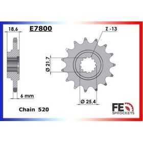 Kit chaîne Acier - Z M Abs - 750 - KAWASAKI 2007-2009 