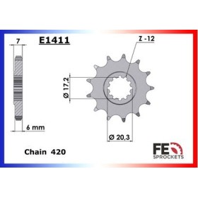 Kit chaîne Acier - DR01 - 50 - MH (MOTORHISPANA) 2002-2002