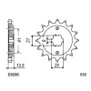 Kit chaîne Acier - VF F - 500 - HONDA  1987-1988  