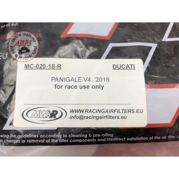 Filtre a air MWR MC-020-18-R Ducati Panigale V4 2018 