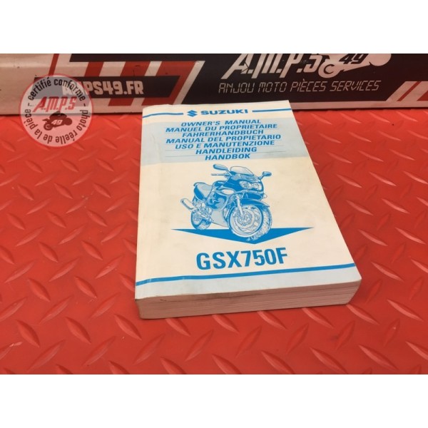 Manuel du Propriétaire GSX750F H1-A3 