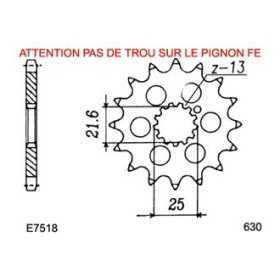 Kit chaîne Acier - Z Z1,Z1A,Z1B - 900 - KAWASAKI 1972-1975 