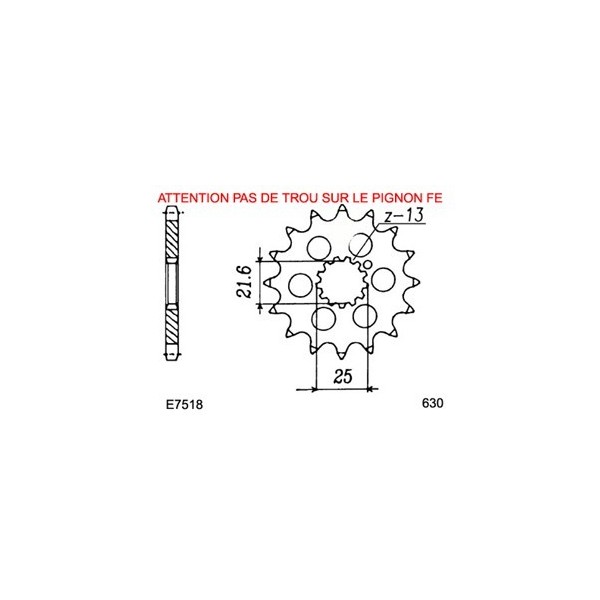 Kit chaîne Acier - Z Z1,Z1A,Z1B - 900 - KAWASAKI  1972-1975  