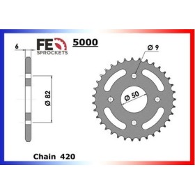 Kit chaîne Acier - JC Q - 50 - JINCHENG 2003-2004