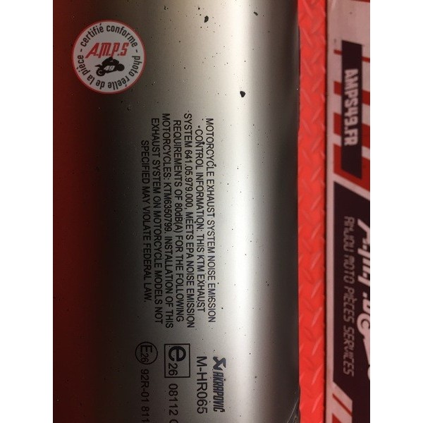 Silencieux Akrapovic 