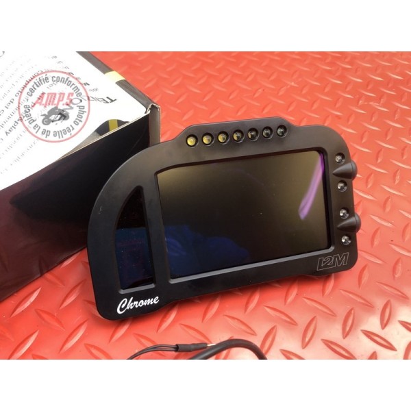 Tableau de bord et chronomètre Chrome Lite avec adaptateur plug & play I2M Panigale V2 2020-2022