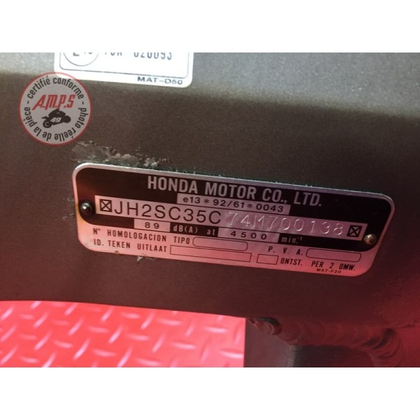 Cadre avec carte grise Honda CBR 1100 XX 1999 à 2007