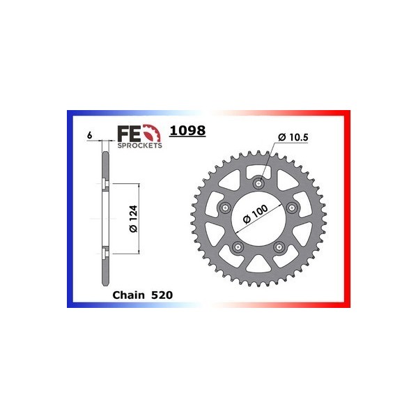 Kit chaîne Acier - Scrambler Sixty2 Abs - 400 - DUCATI  2016-2019  