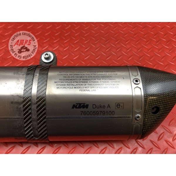 Ligne déchappement avec silencieux Akrapovic KTM 690 DUKE 4 2012 à 2015