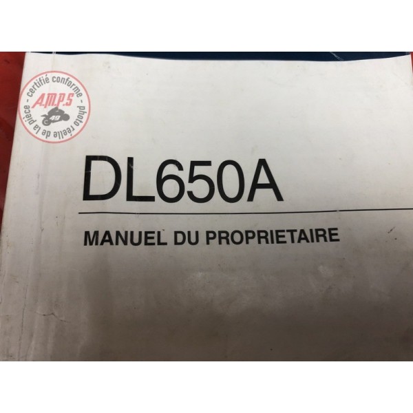 Manuel d utilisateur Suzuki DL 650 V-STROM 2012 à 2016