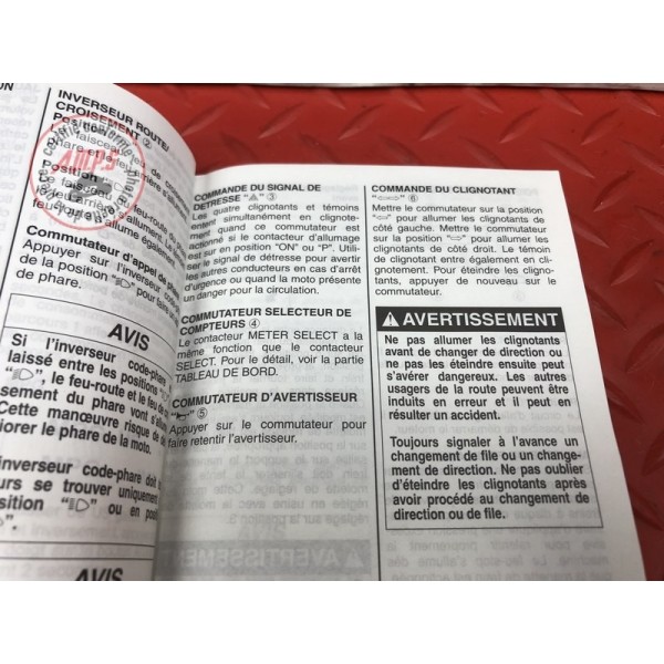 Manuel d utilisateur Suzuki DL 650 V-STROM 2012 à 2016