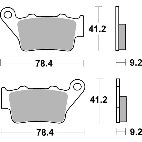 PLAQUETTES BREMBO SINTER 07BB02SP EQU. GALFER FD165