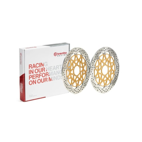 PAIRE DE DISQUES BREMBO SUPERSPORT 320MM BMW S1000RR 14- (JANTES HP4)
