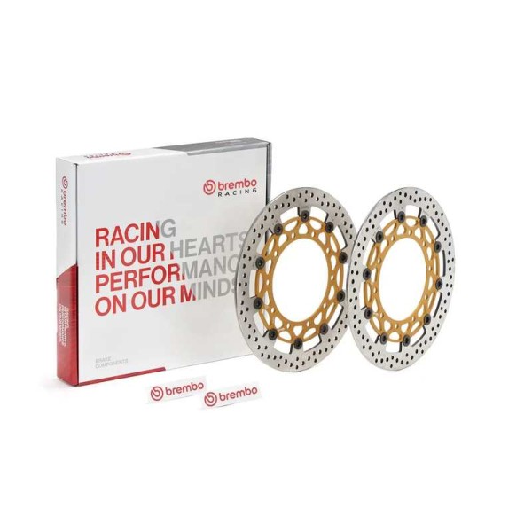 PAIRE DE DISQUES BREMBO SUPERSPORT 330MM POUR KAWASAKI H2R 2015-