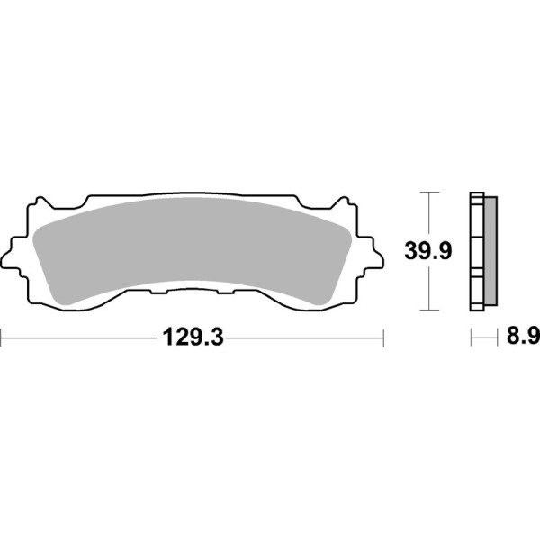 PLAQUETTE SINT AVANT HONDA 1800 GL GOLD WING 18-