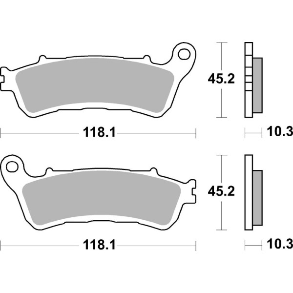 PLAQUETTE SINT ARRIERE HONDA 1800 GL GOLD WING 18-