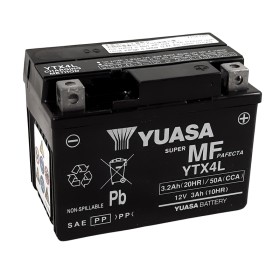 Batterie AGM Activated Pré-remplie YUASA YTX4L (4LBS)