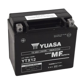 Batterie AGM Activated Pré-remplie YUASA YTX12 (12BS)