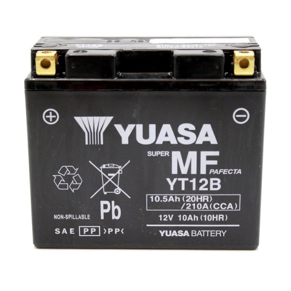 Batterie AGM Activated Pré-remplie YUASA YT12B (12B4)