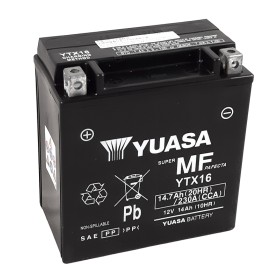 Batterie AGM Activated Pré-remplie YUASA YTX16 (16BS)