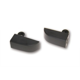 HIGHSIDER aluminium taillé masse clignotants bracket noir
