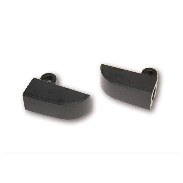 HIGHSIDER aluminium taillé masse clignotants bracket noir