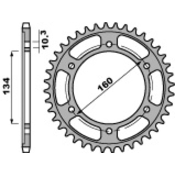 Couronne PBR acier standard 4405 - 525
