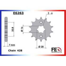 Kit chaîne Alu - Alp (4-stroke) - 125 - BETA 2006-2008 