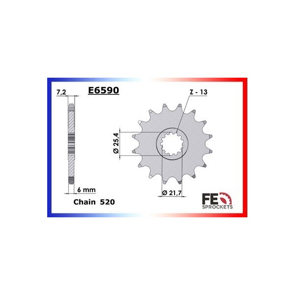 Kit chaîne Acier - XTZ Super Ténéré - 750 - YAMAHA  1996-1997  