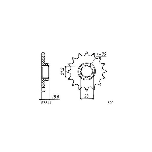 Kit chaîne Acier - TT R - 600 - YAMAHA  1998-1998  