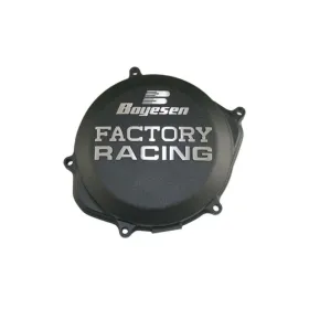 Couvercle de carter d'embrayage BOYESEN Factory Racing noir Kawasaki KX450