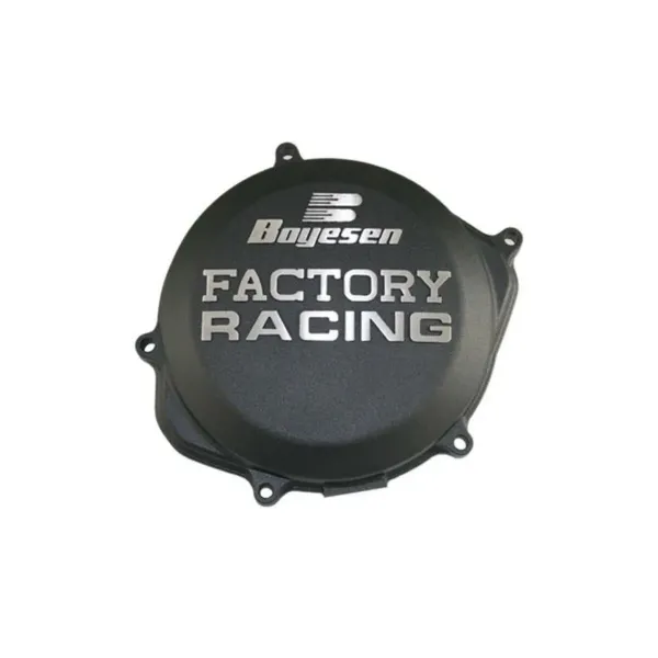 Couvercle de carter d'embrayage BOYESEN Factory Racing noir Honda CRF250R