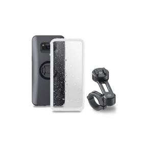 Pack complet SP-CONNECT Moto Bundle fixé sur guidon Samsung S8+