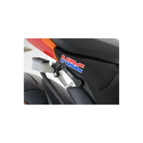 Caches orifices repose-pieds arrière R&G RACING noir Honda CBR600RR