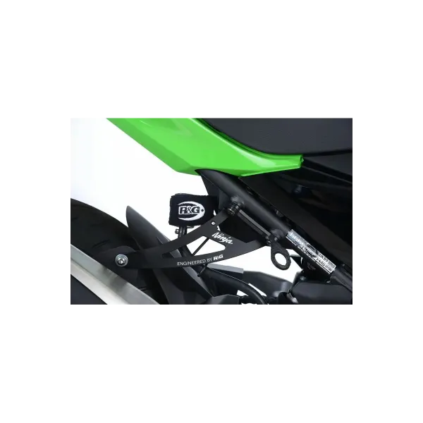 Caches orifices repose pieds arrière R&G RACING noir Kawasaki Ninja 400