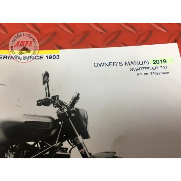 Manuel d utilisateur Husqvarna Svartpilen 701 de 2019 à 2023